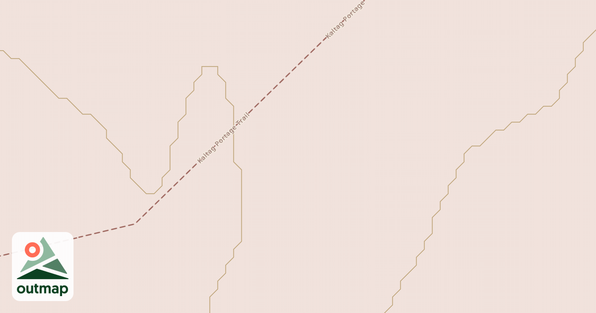 Map of Willow to Nome Winter Trail