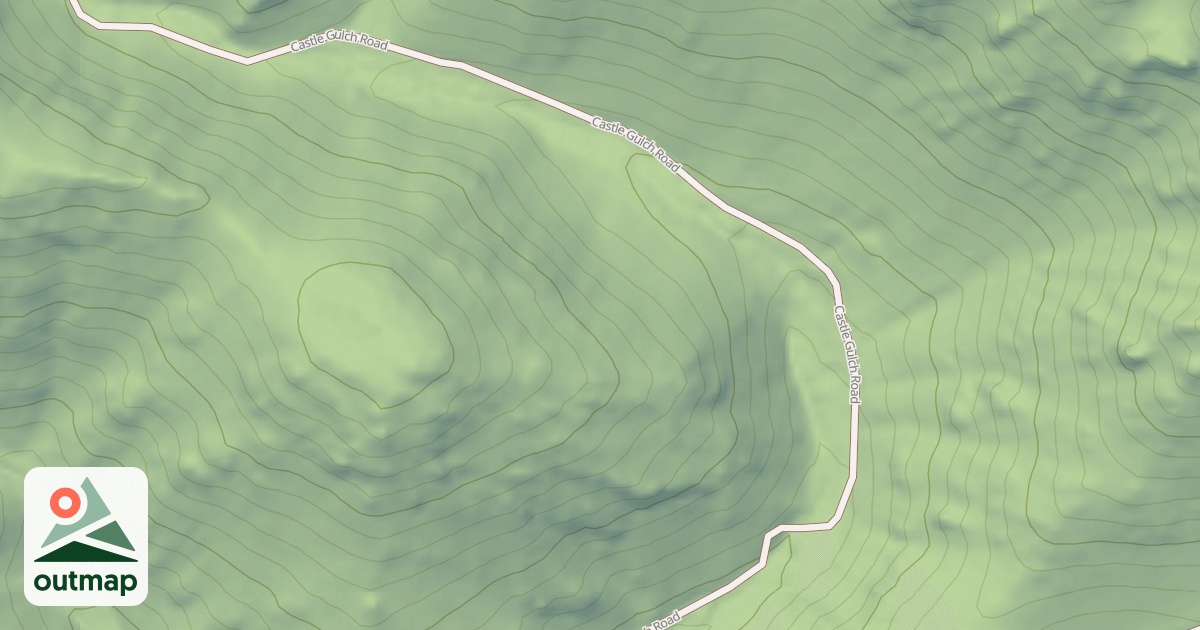 Map of CASTLE GULCH