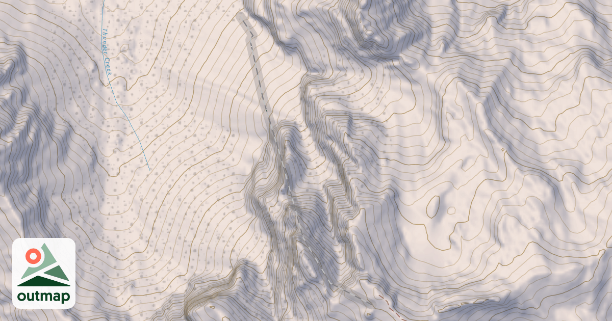 Map of Slot Couloir