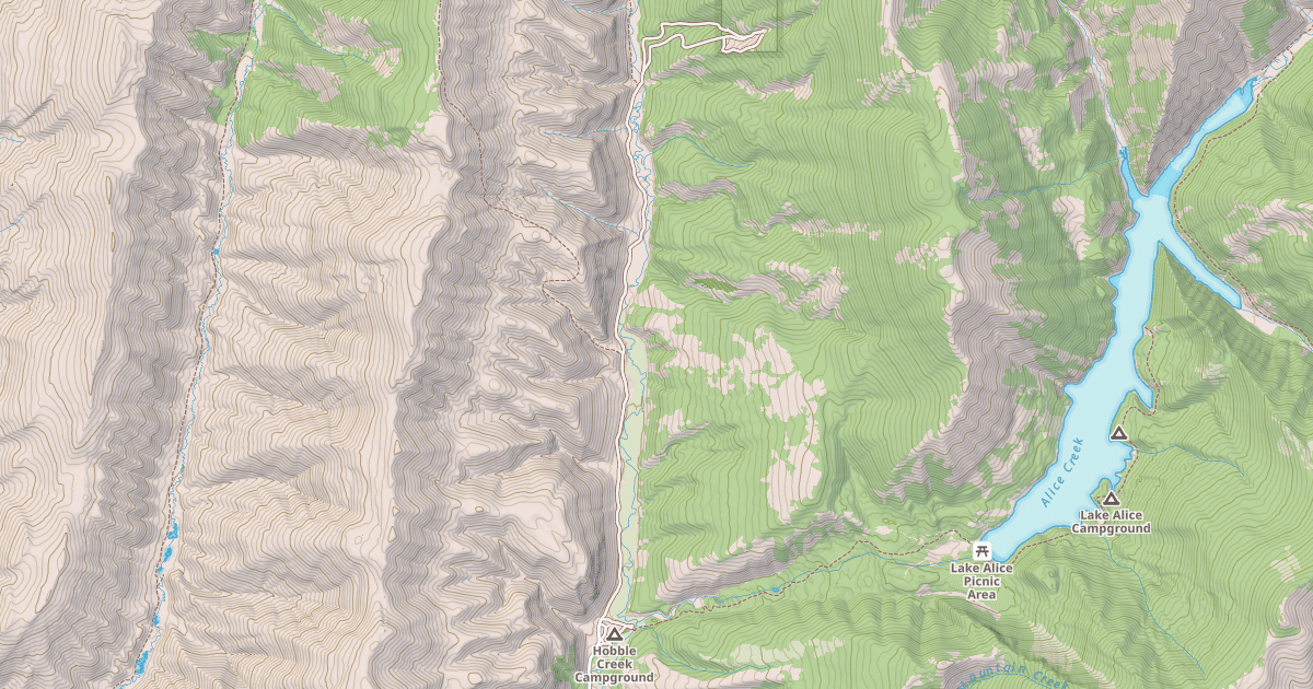 Map preview of HOBBLE CREEK