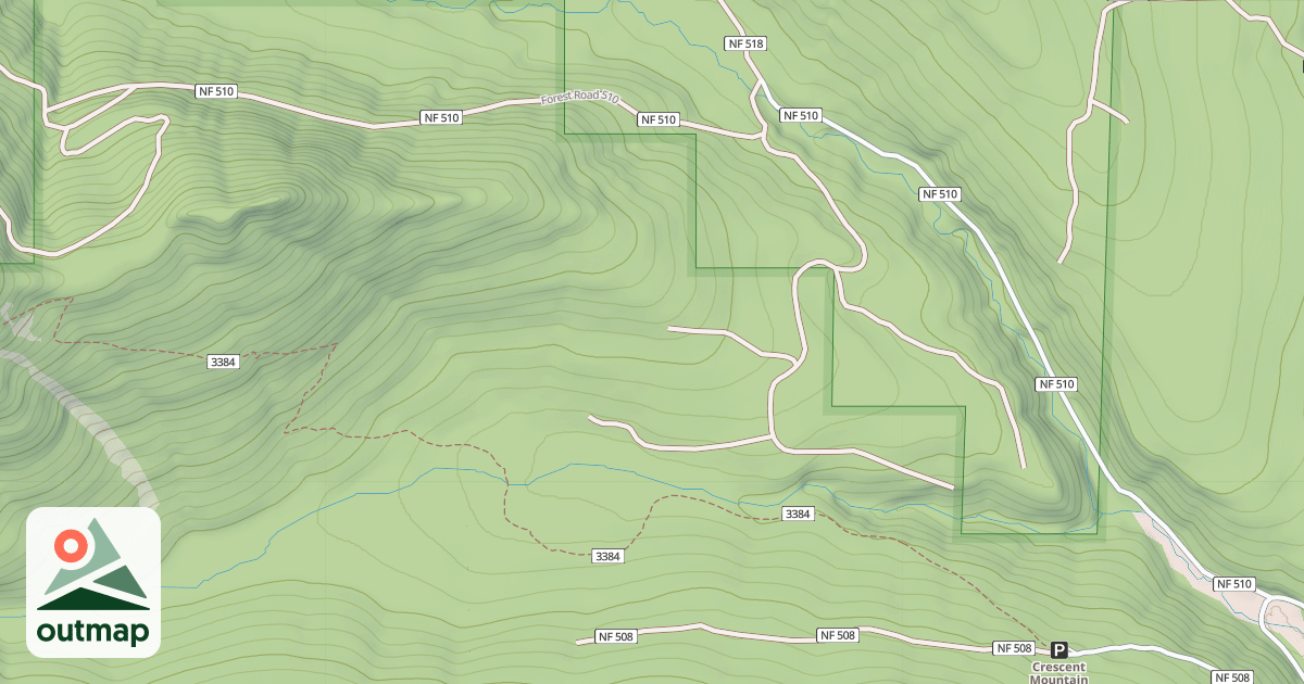 Map of CRESCENT CREEK RD