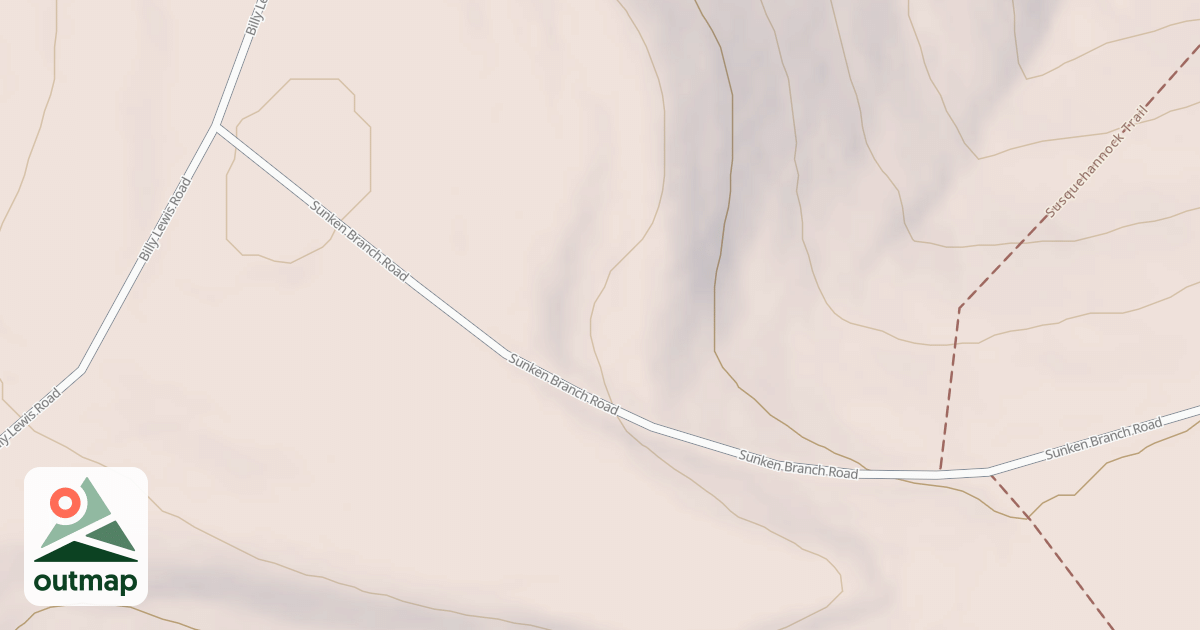 Map of Susquehannock State Forest Snowmobile Trails