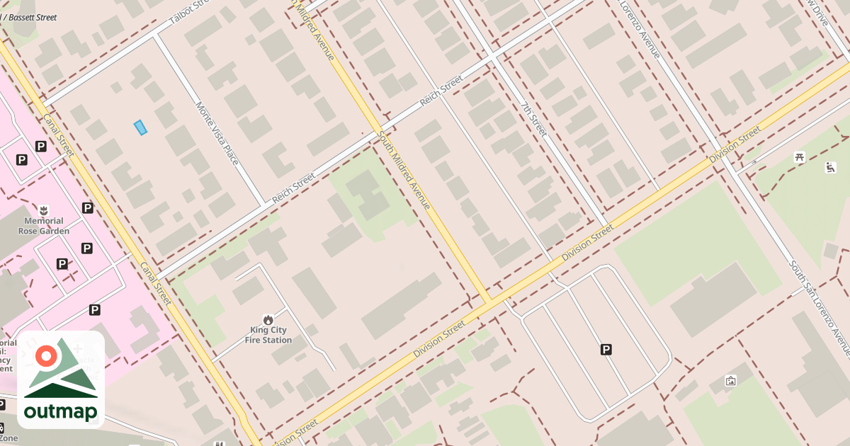 Map of KING CITY RS.