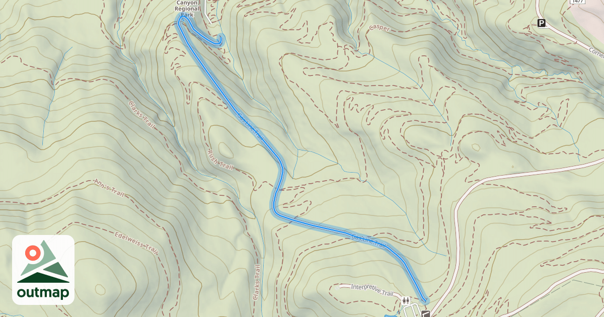 Map of Gas Line Trail