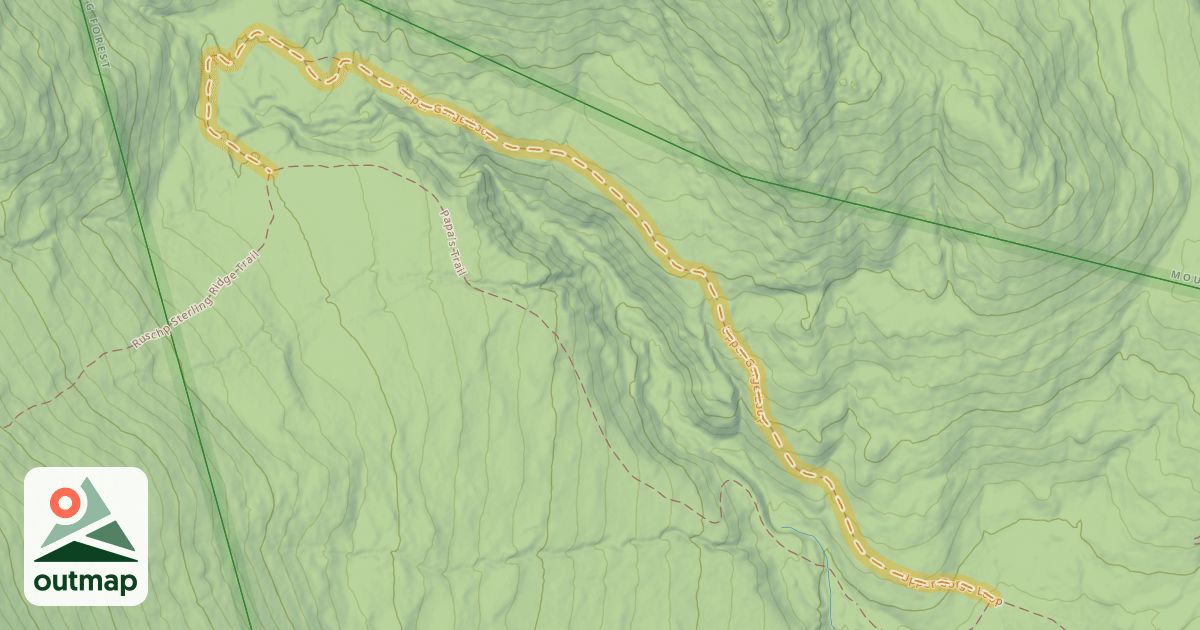 Map of Upper Gorge Loop