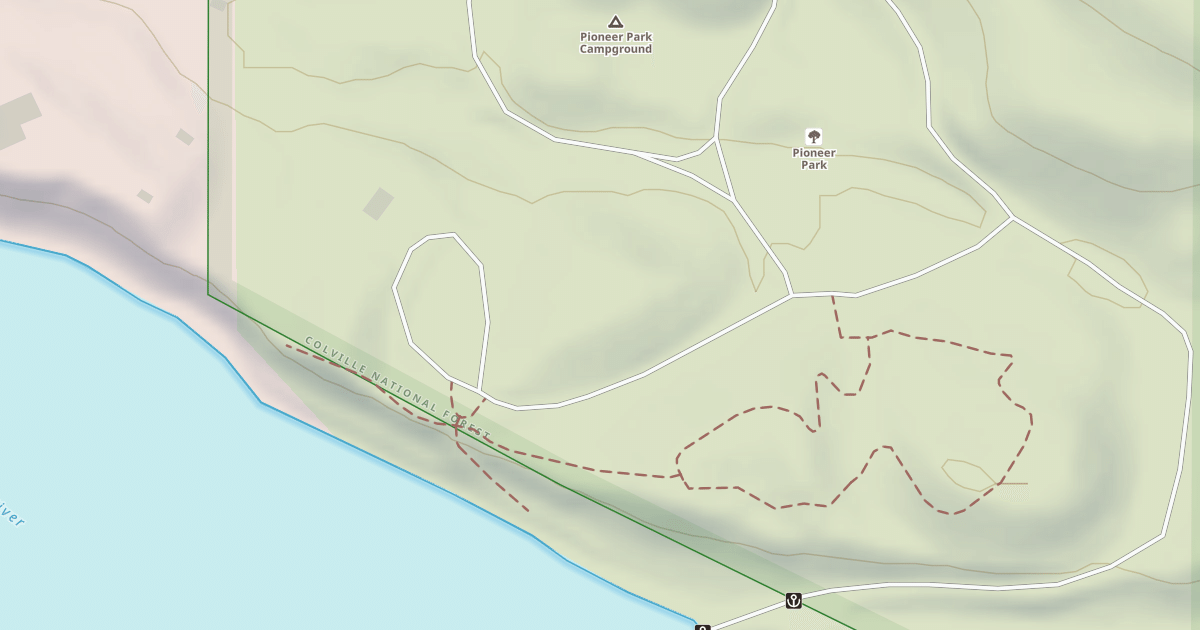 Map preview of PIONEER PARK CAMPGROUND