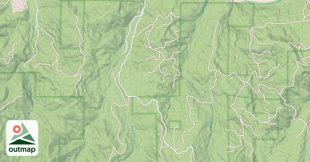 Map of BOULDER CREEK