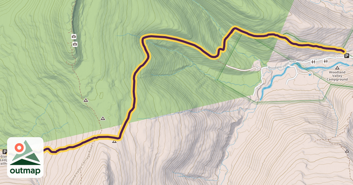 Map of Phoenicia - East Branch Trail
