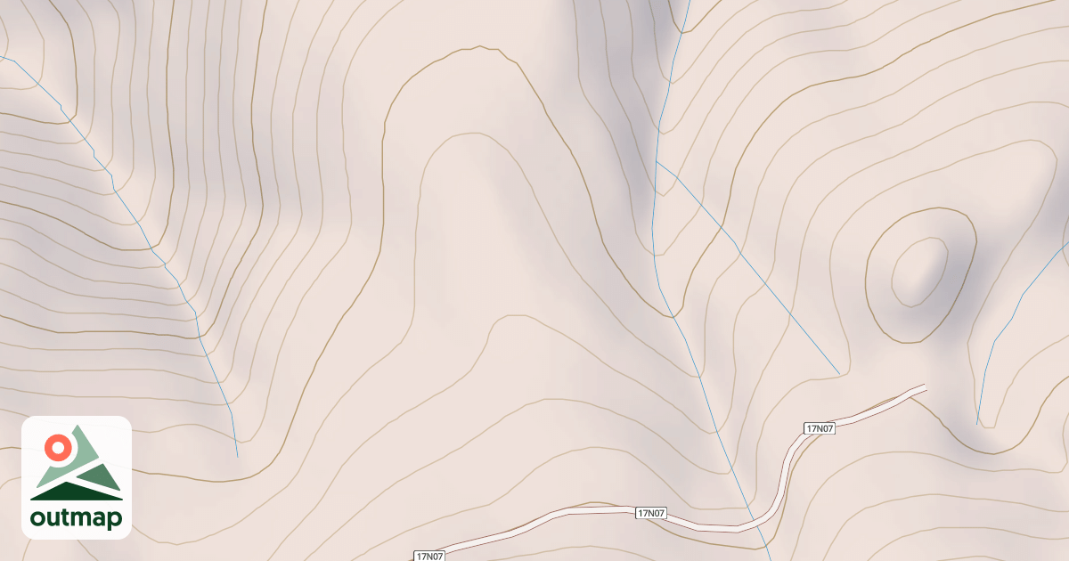 Map of LOWER COON MTN