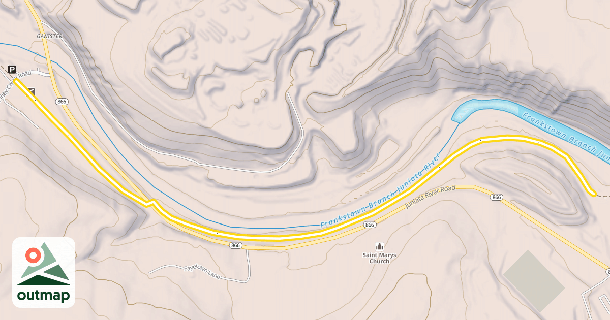 Map of Lower Trail