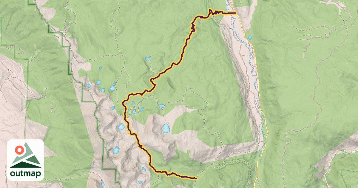 Map of Rawah Trail