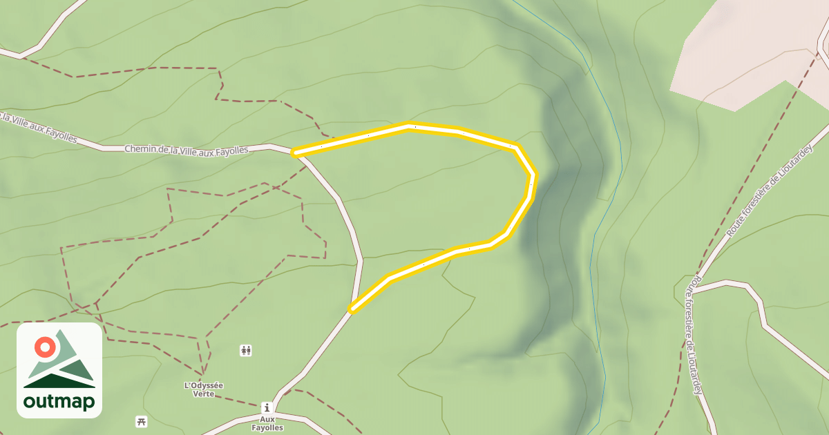 Map of Chemin de la Ville aux Fayolles