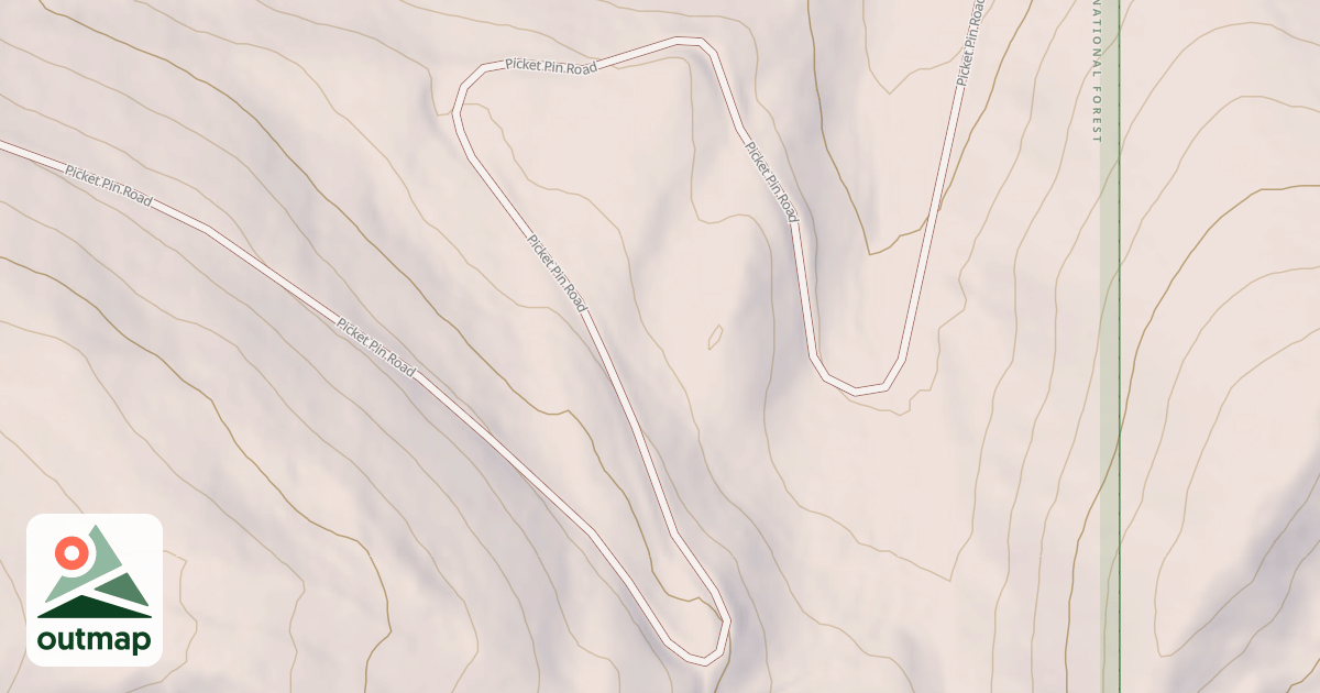 Map of PICKET PIN