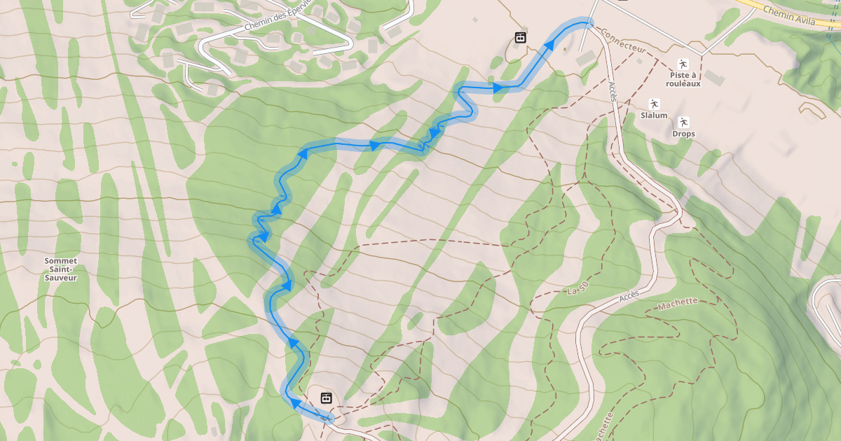 Map preview of Bacon strip