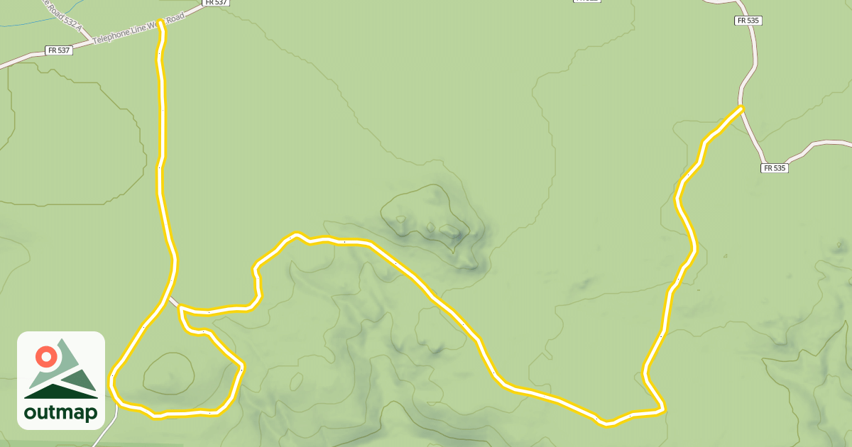 Map of Jelm View Loop