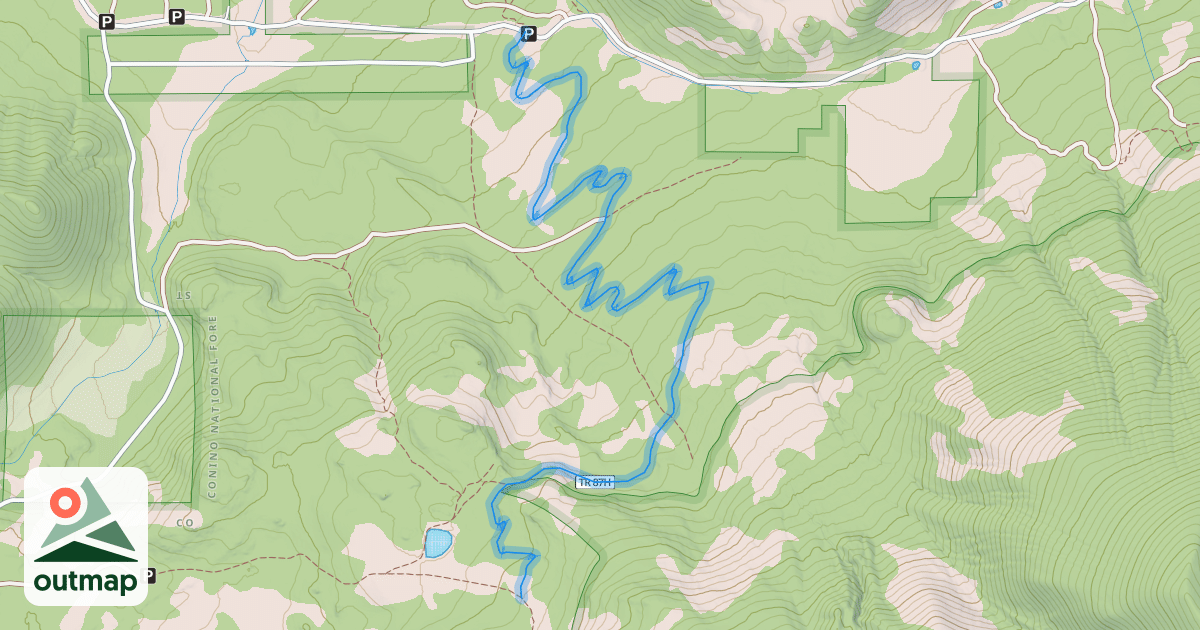 Map of Arizona Trail-San Francisco Peaks