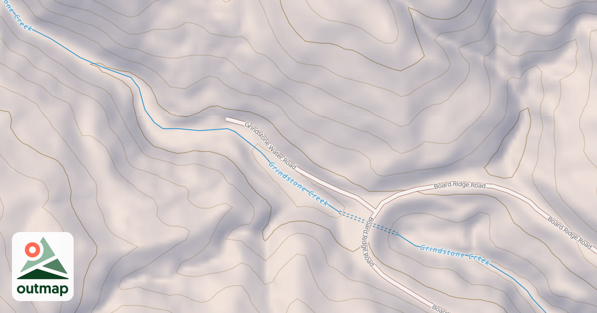 Map of GRINDSTONE WATER