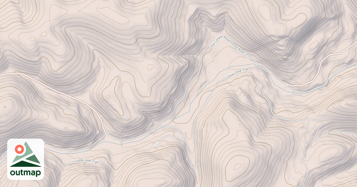 Map of HAY CANYON