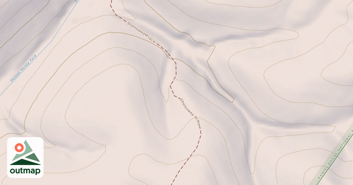 Map of Sheltowee Trace