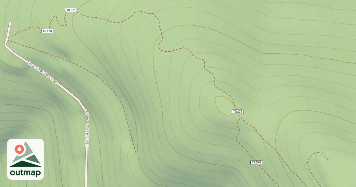 Map of Hulliman Ridge