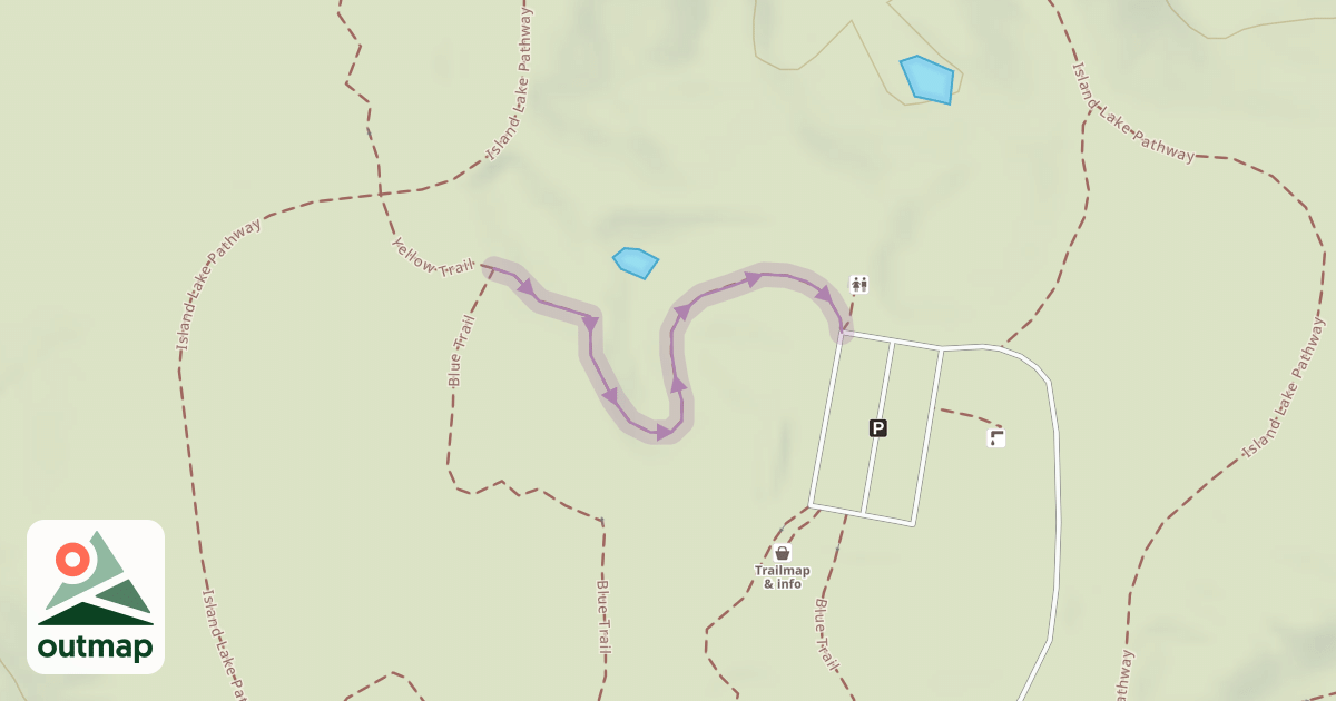 Map of Yellow & Blue Trail