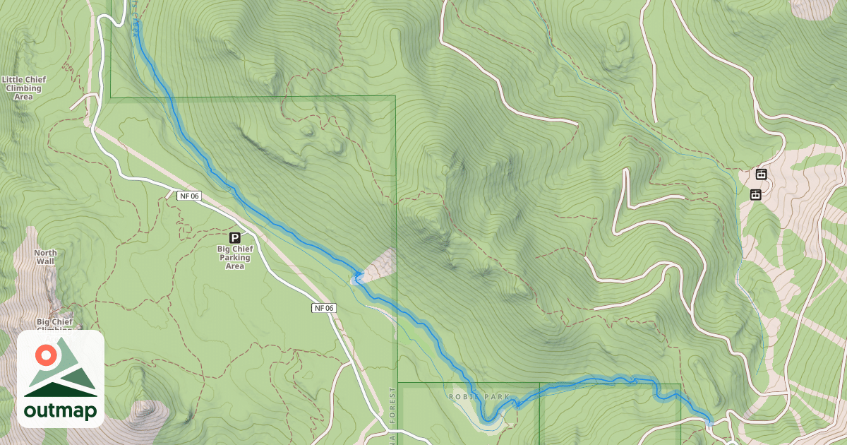 Map of Cena Lar Trail