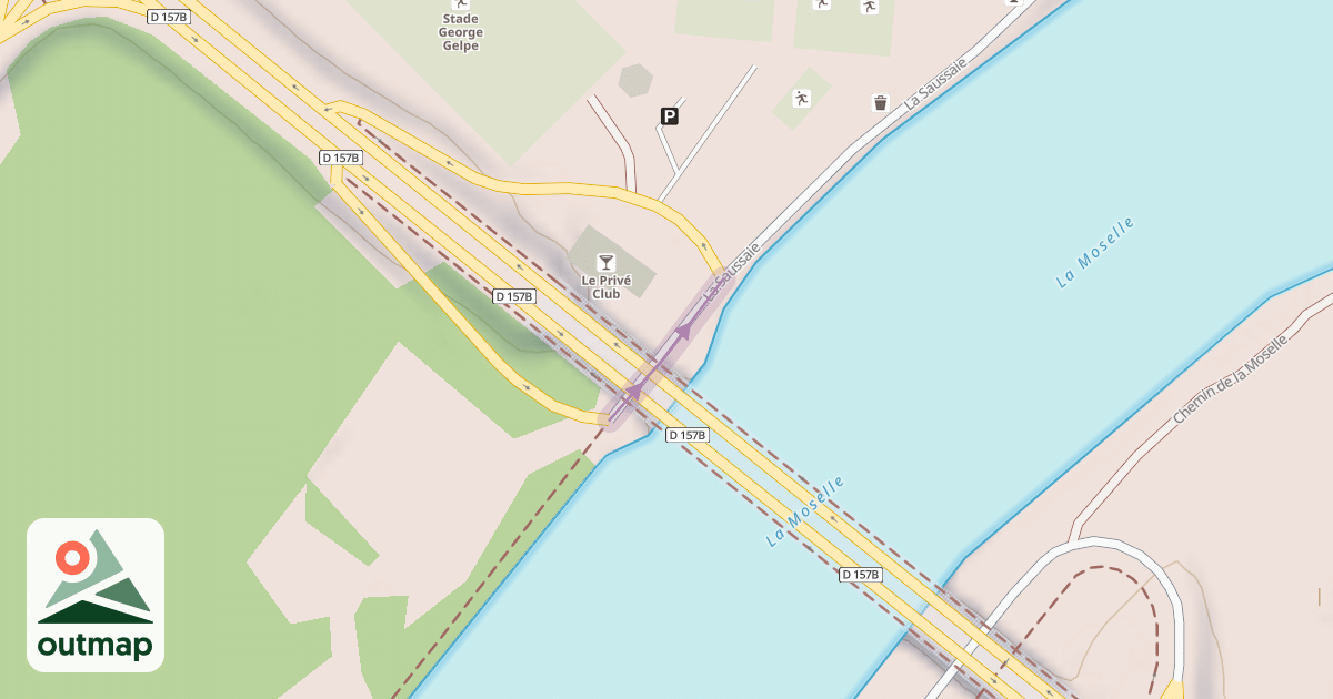 Map of La Saussaie