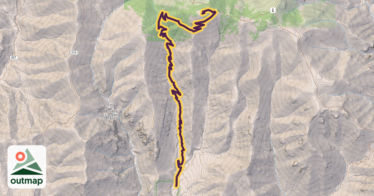 Map of Monte Vista Trail #221