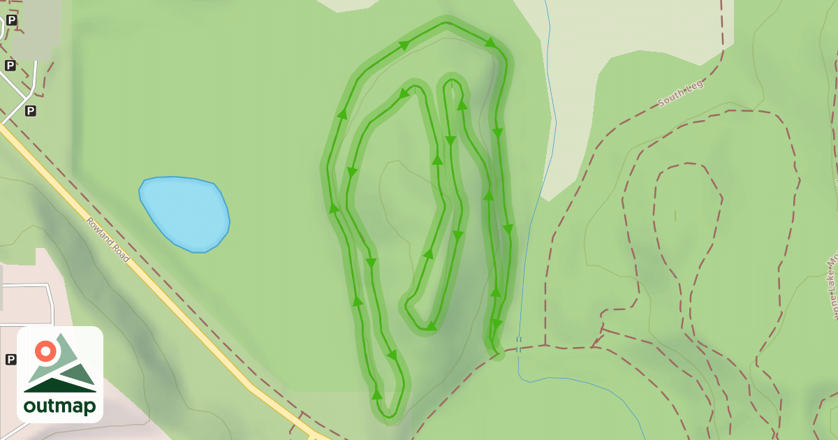 Map of Lone Lake Mountain Bike Trail