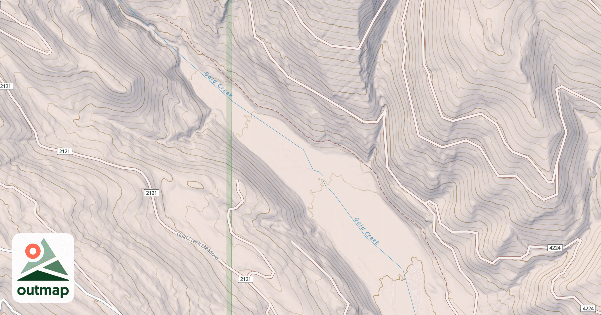Map of GOLD CREEK