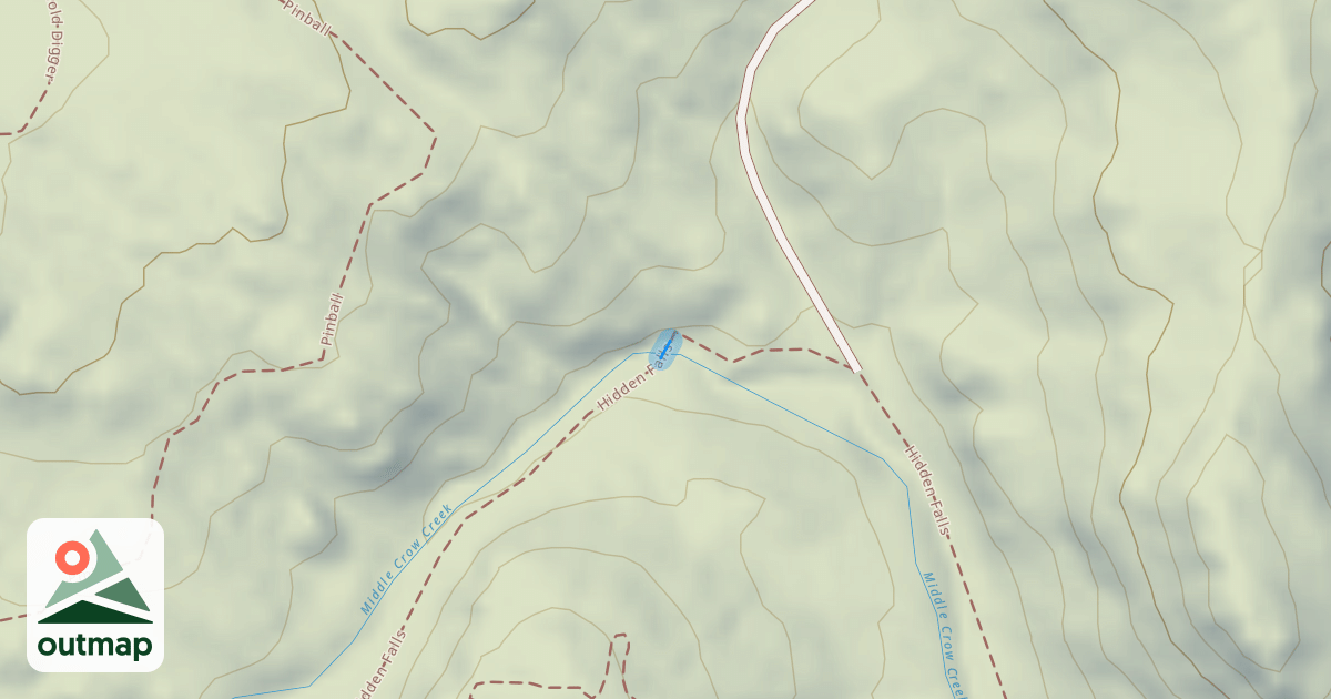 Map of Hidden Falls