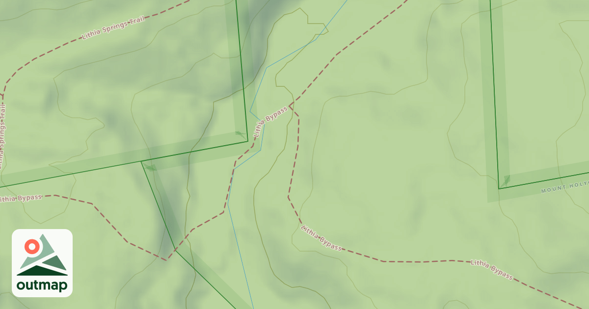 Map of Lithia Bypass Trail