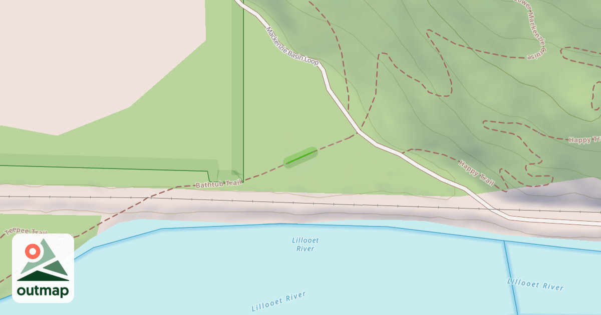 Map of Bathtub Trail