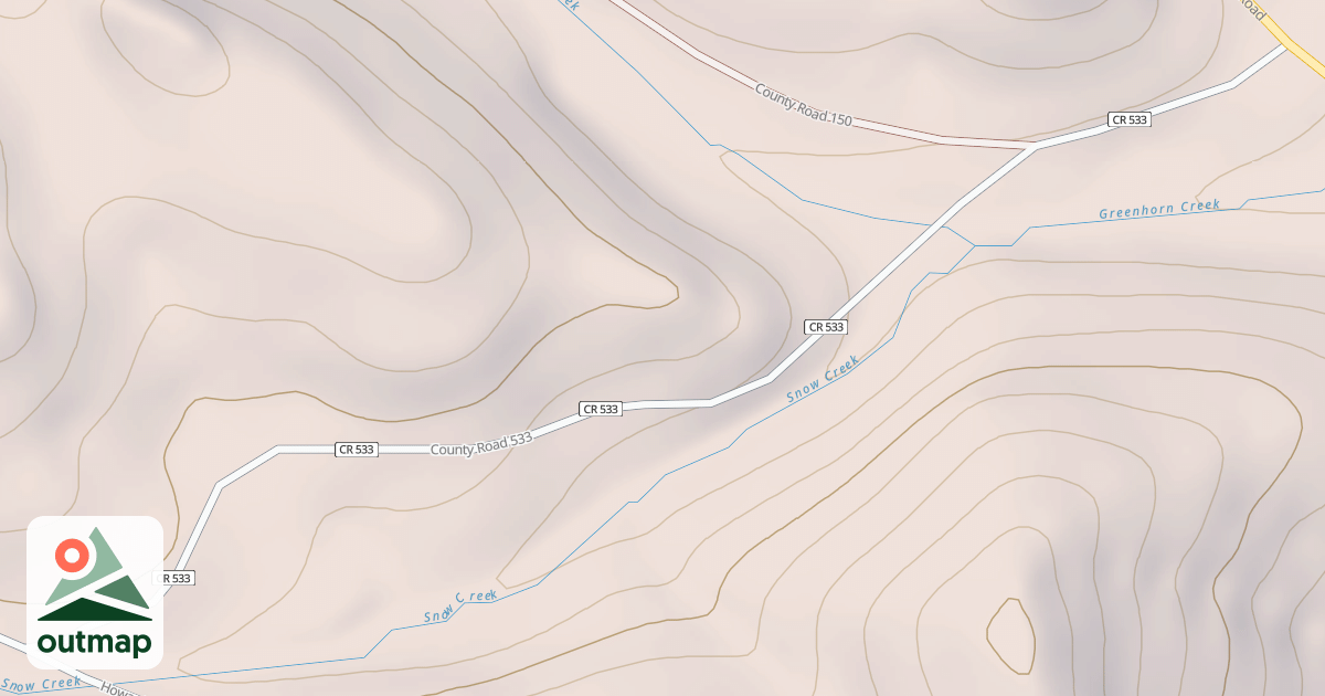Map of Snow Creek Tie Snowmobile