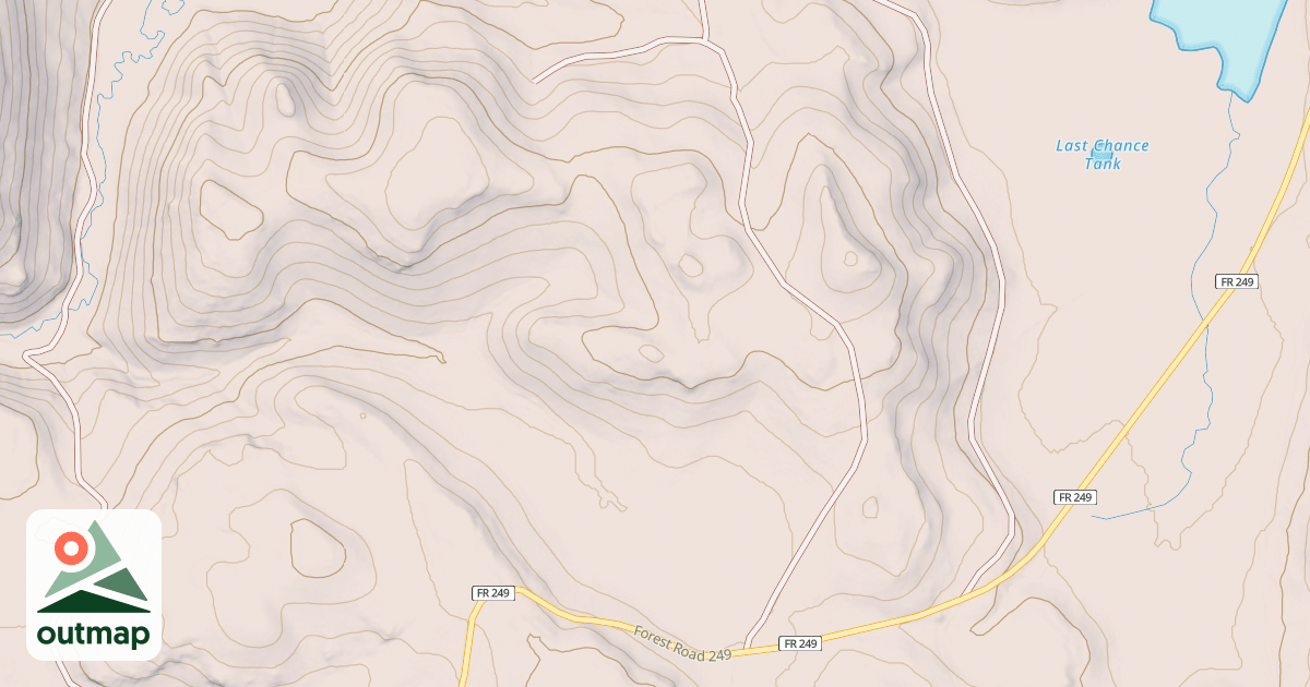 Map of COYOTE TS.