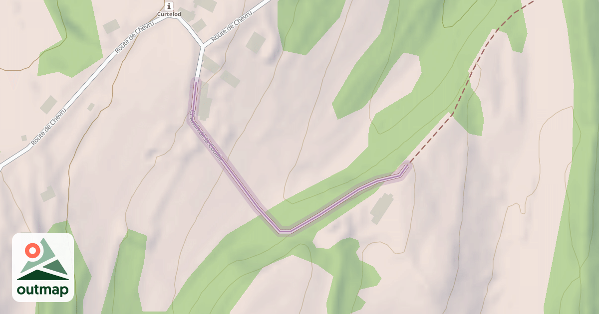 Map of Chemin de la Coullie