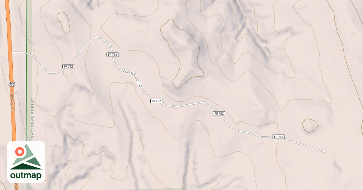 Map of USFS National Forest System Roads {E5D955D2-37E3-4A40-81AE-7D596C33AFA2}
