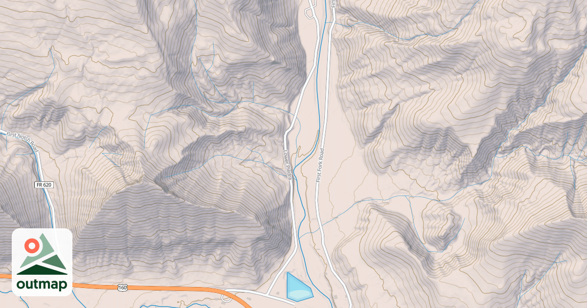Map of LOWER PIEDRA