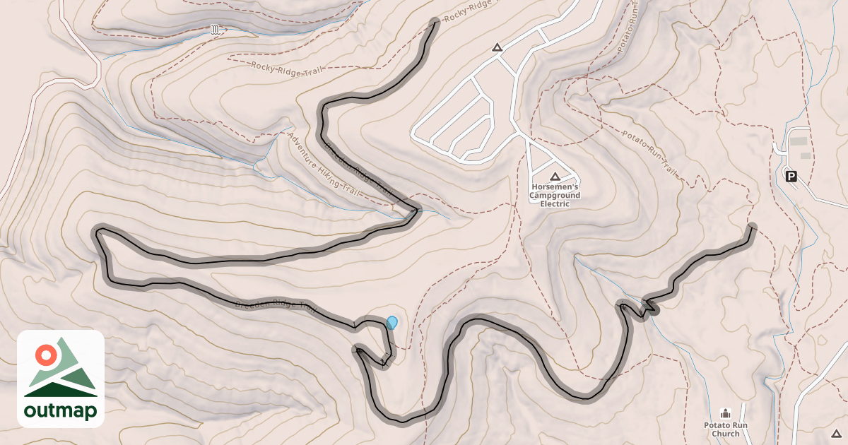 Map of Breeden Ridge Trail