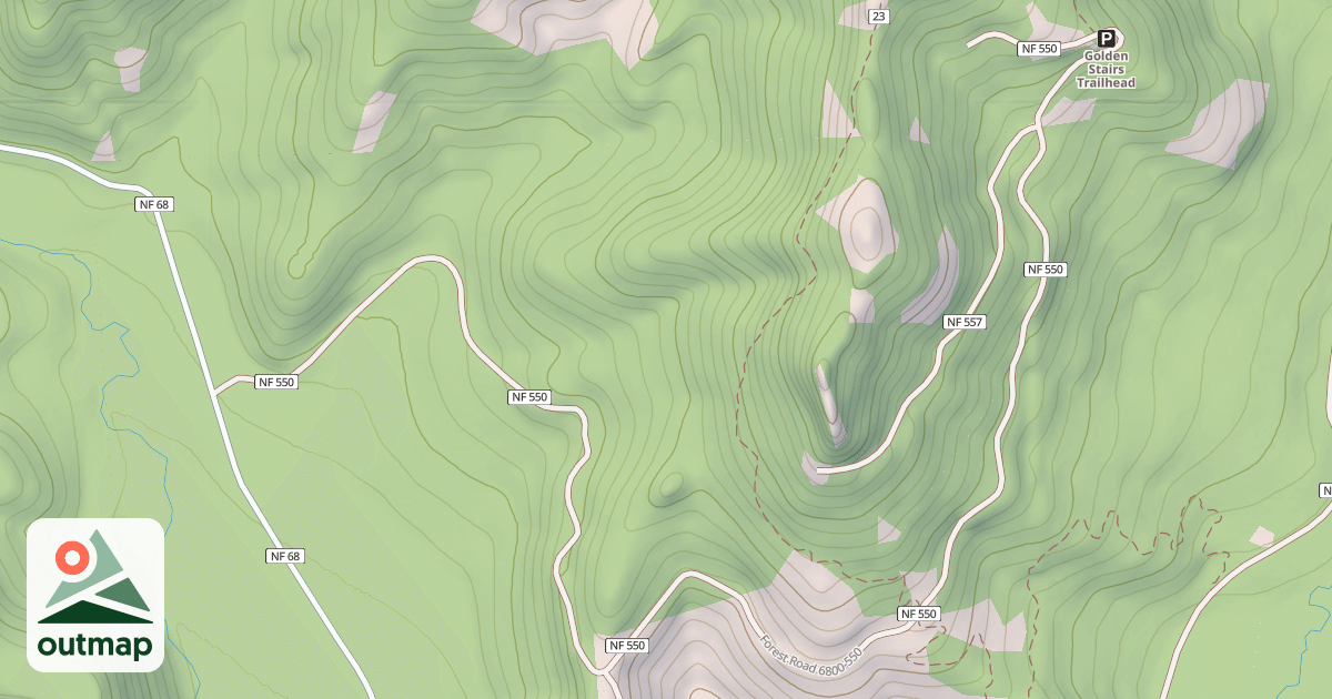 Map of GOLDEN STAIRS