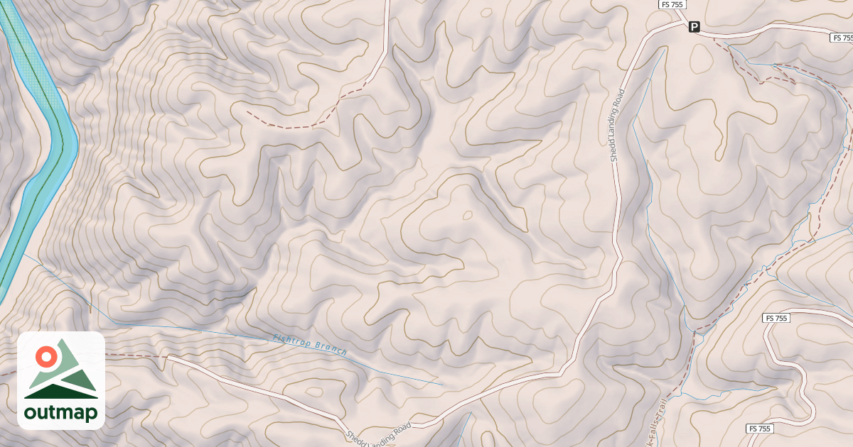 Map of SHEDD LANDING