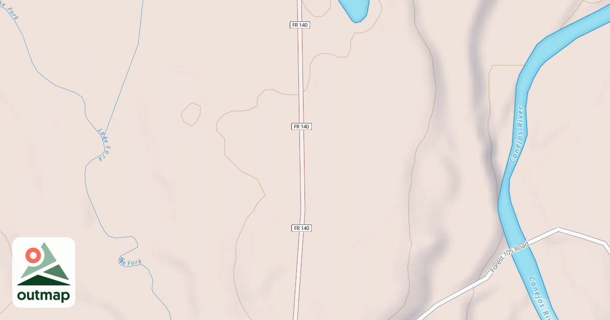 Map of LAKE FORK