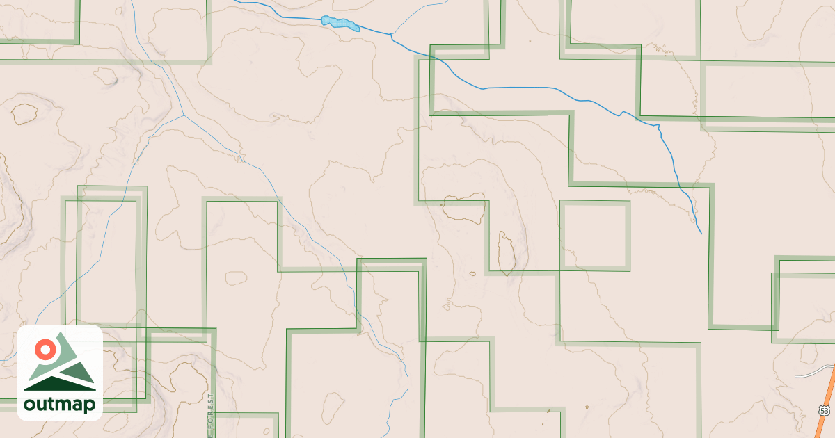 Map of E.BRANCH RAT ROOT RVR SPUR B