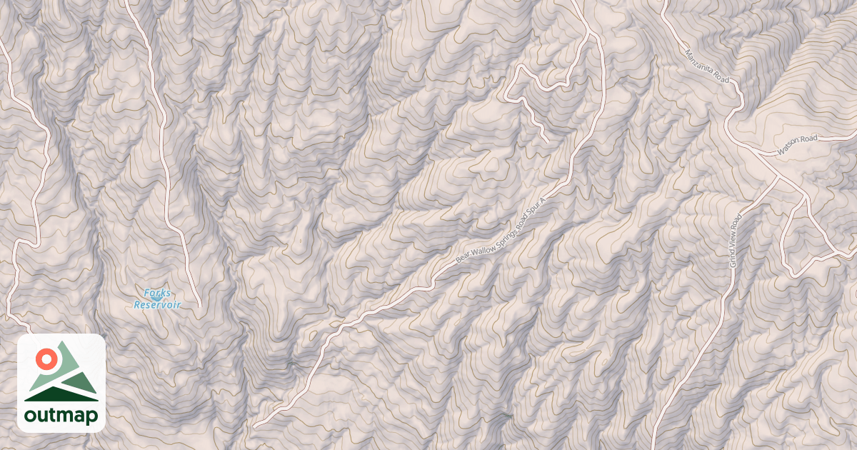 Map of BEAR WALLOW SPRINGS SPUR A