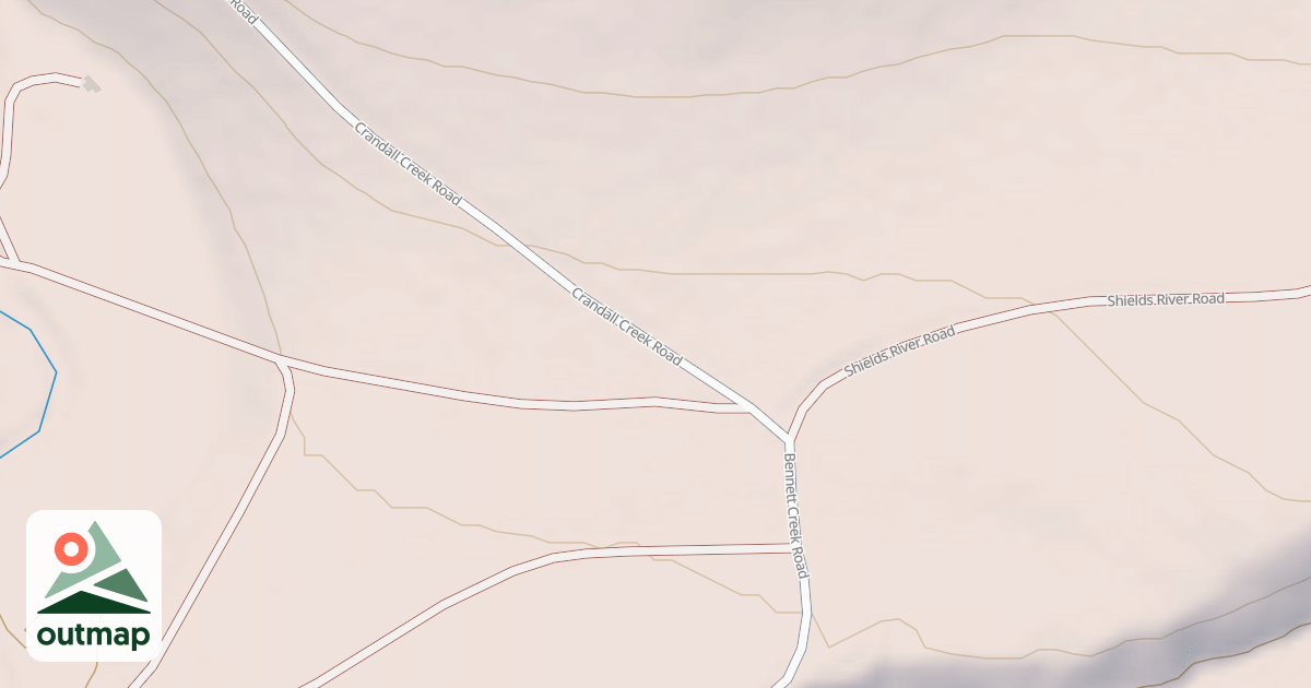 Map of CRANDALL CREEK
