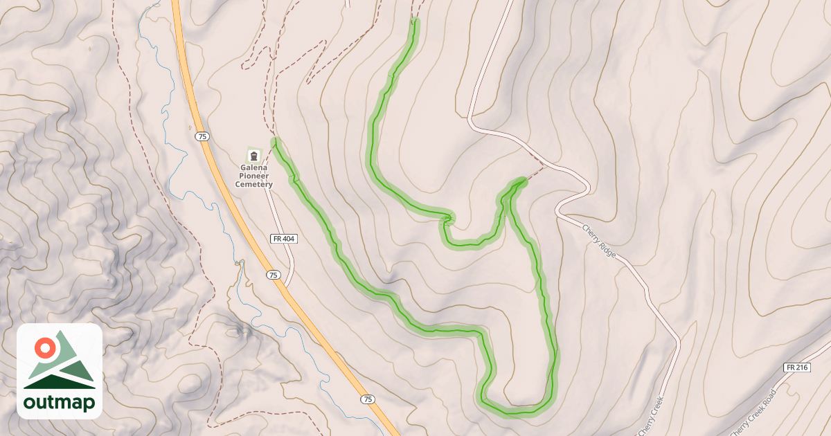 Map of Pioneer Cemetery Loop