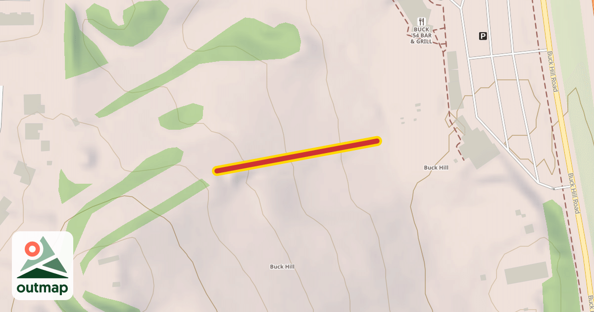 Map of Red Tail Rope Tow