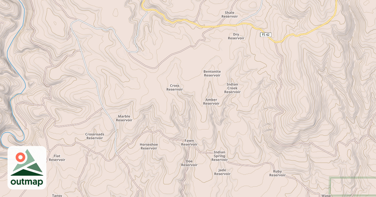 Map of USFS Motor Vehicle Use Map Roads {48CF0681-328D-429E-8615-297A71F1B1AE}