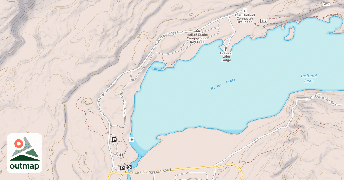 Map of HOLLAND LAKE