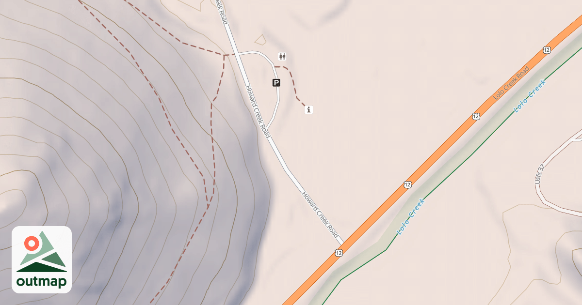 Map of HOWARD CREEK